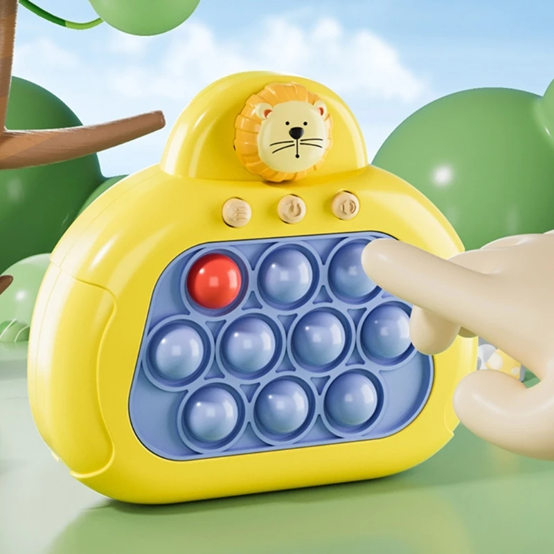 

Cartoon Bear Style Kids Fun Puzzle Pop Fidgets Game Console Stress Relief Toy Multiplayer Scoring Memory Breakthrough Modes Game