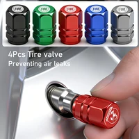4Pcs 3D Metal Tire Valve Caps Car Tyre Air Stems Cover For FIAT Abarth 500 Tipo FR Panda Argo Freemont Viaggio Bravo Punto Doblo 6