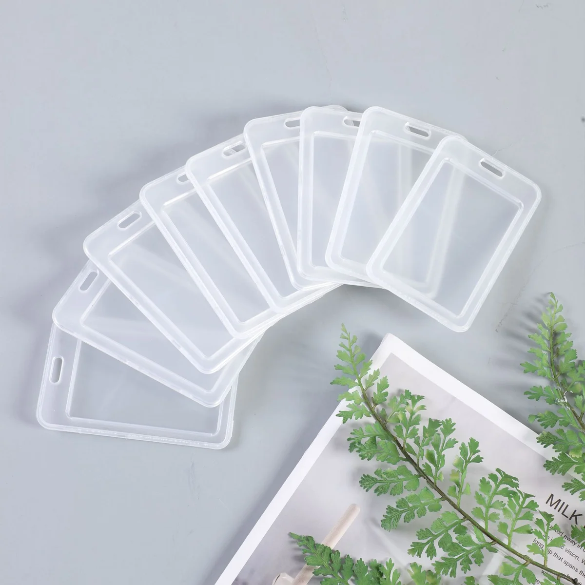 Card Cover 2/20PCS Transparent Women Men Student Bus Card Badge Holder Business Bank ID Credit Cards WaterProof Shell