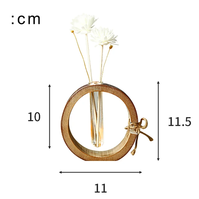 Bamboo Home Fragrance Diffuser Bottle Party Gifts Glass Container Reed Diffuser Essential Oil Bottle Flower Diffusers Sticks 6