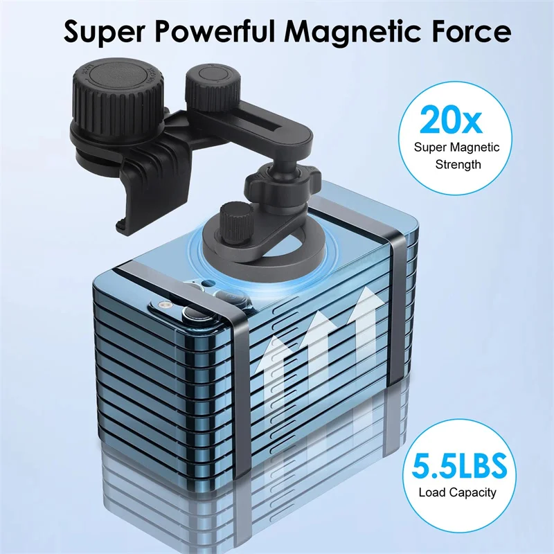 Magnetic 360° Rotating Car Phone Mount for Central Control Screen