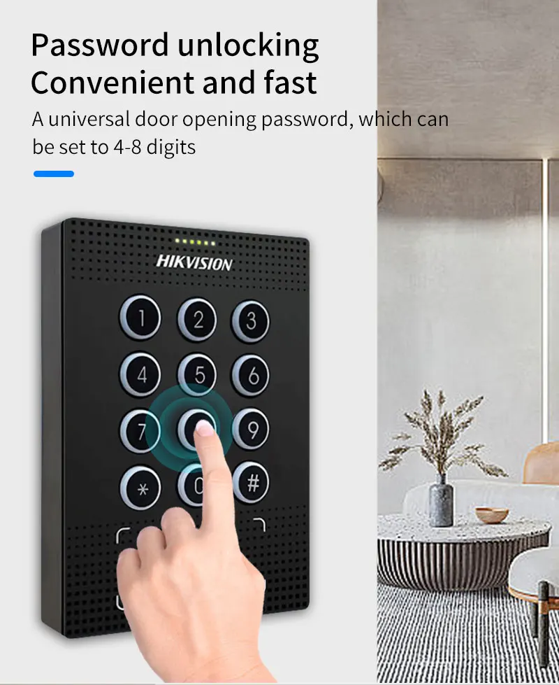 Pogled straga koji prikazuje priključke za ožičenje Hikvision tipkovnice