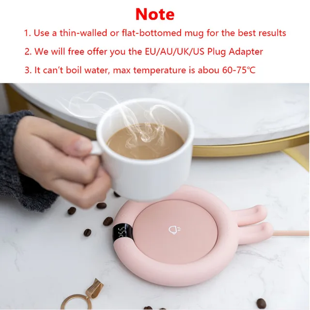 Neue Kaffee Becher Wärmer für Home-Office Schreibtisch Verwenden Elektrische Getränke Tasse Wärmer Heizung Untersetzern Platte Pad für Kakao Tee wasser Milch – Bild 5