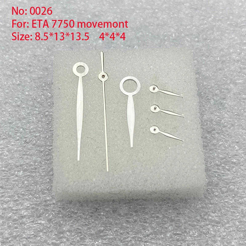 

Watch Accessories Watch Hands 6 Pin Men For ETA 7750 Movement Watch Repair Parts Size 8.5mm*13.0mm*13.5mm 4mm*4mm*4mm/NO.026