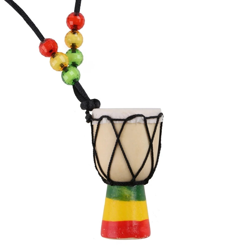 Classic Djembe Pendant Mini Hand Drum Hanging Ornament Gift Supplies for Baby Shower Birthday Party Decoration