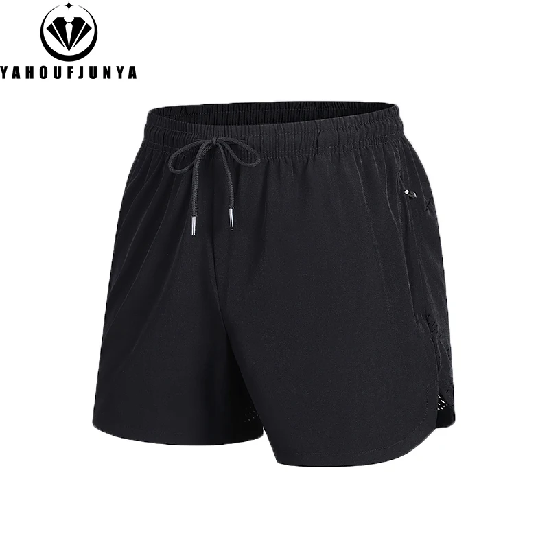 Summer Men Outdoors Sport Joggers Fitness Quick Dry Shorts Men Ice Silk Elastic Waist Breathable Straight Loose Short Male 8XL 4
