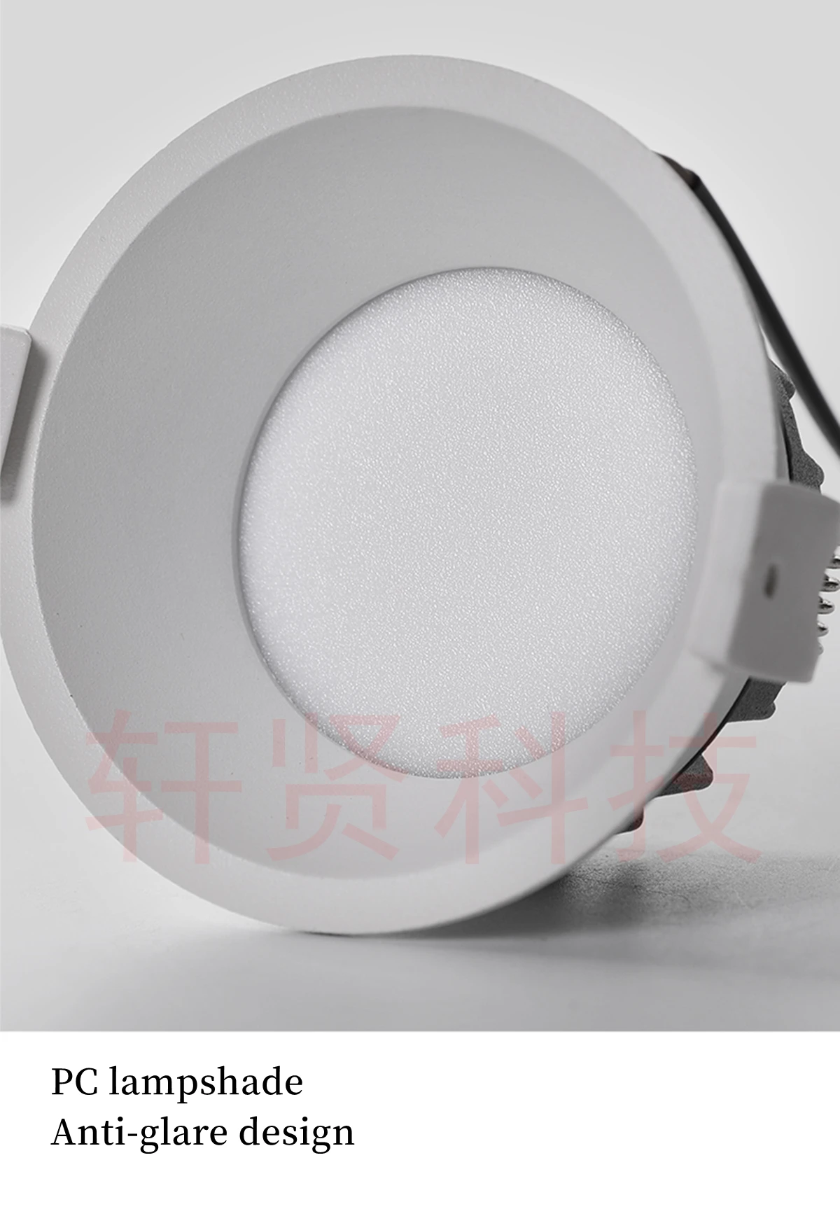 Sd508cb65fe184ec0a543d8c0733e3952p Anti Glare Recessed LED Downlight 7W 9W 12W 15W 24W 30W White Round Dimmable Ceiling Light Bedroom Kitchen Spotlight