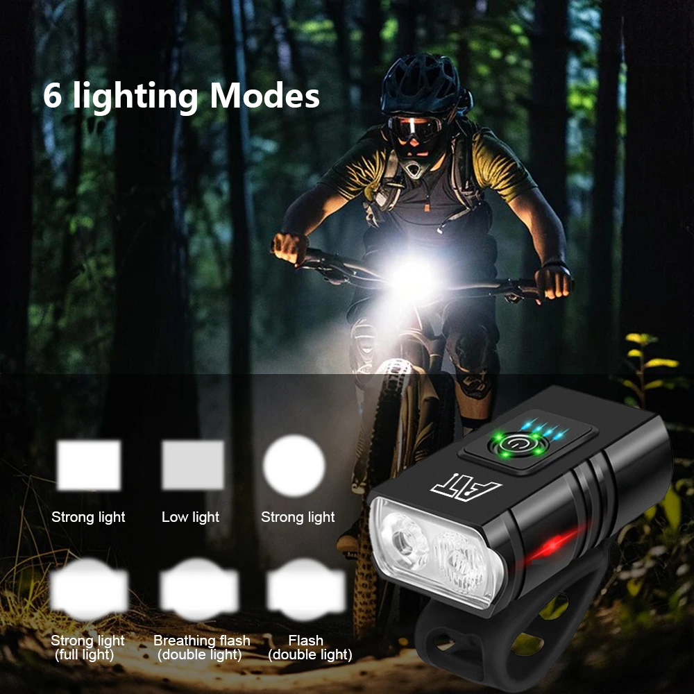 LED Rechargeable Bicycle Front Light – Type-C 3