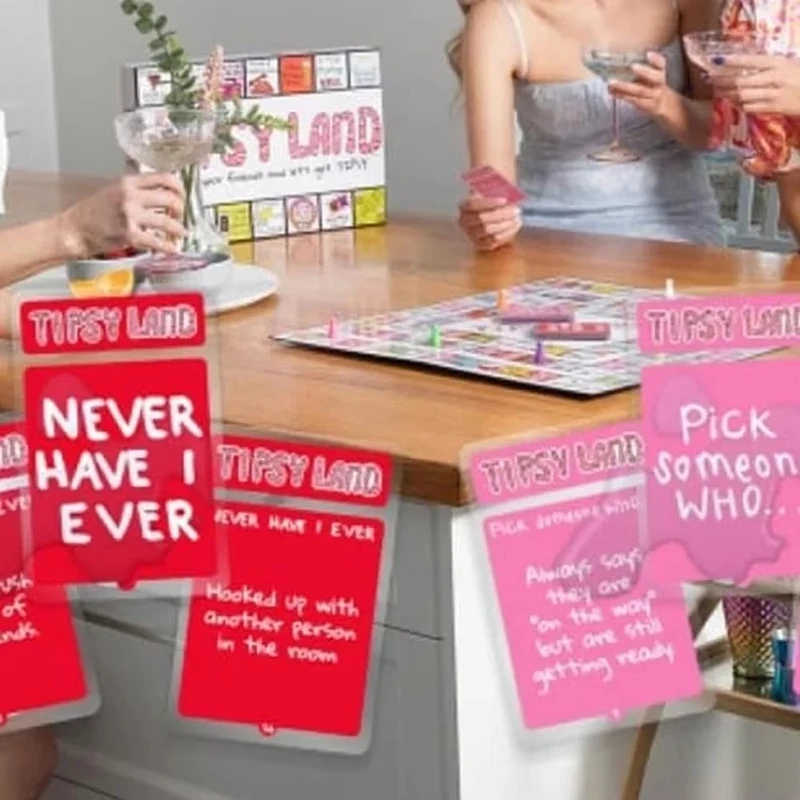 Tipsyland Drinking Board Game for Adults, Party Funny Drinking Games, Tipsy Games Interactive Drinking Board Game Party Games 3