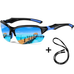 Unisex Polarized Sports Sunglasses - Lightweight Outdoor Eyewear for Cycling, Running, and Fishing (C8)
