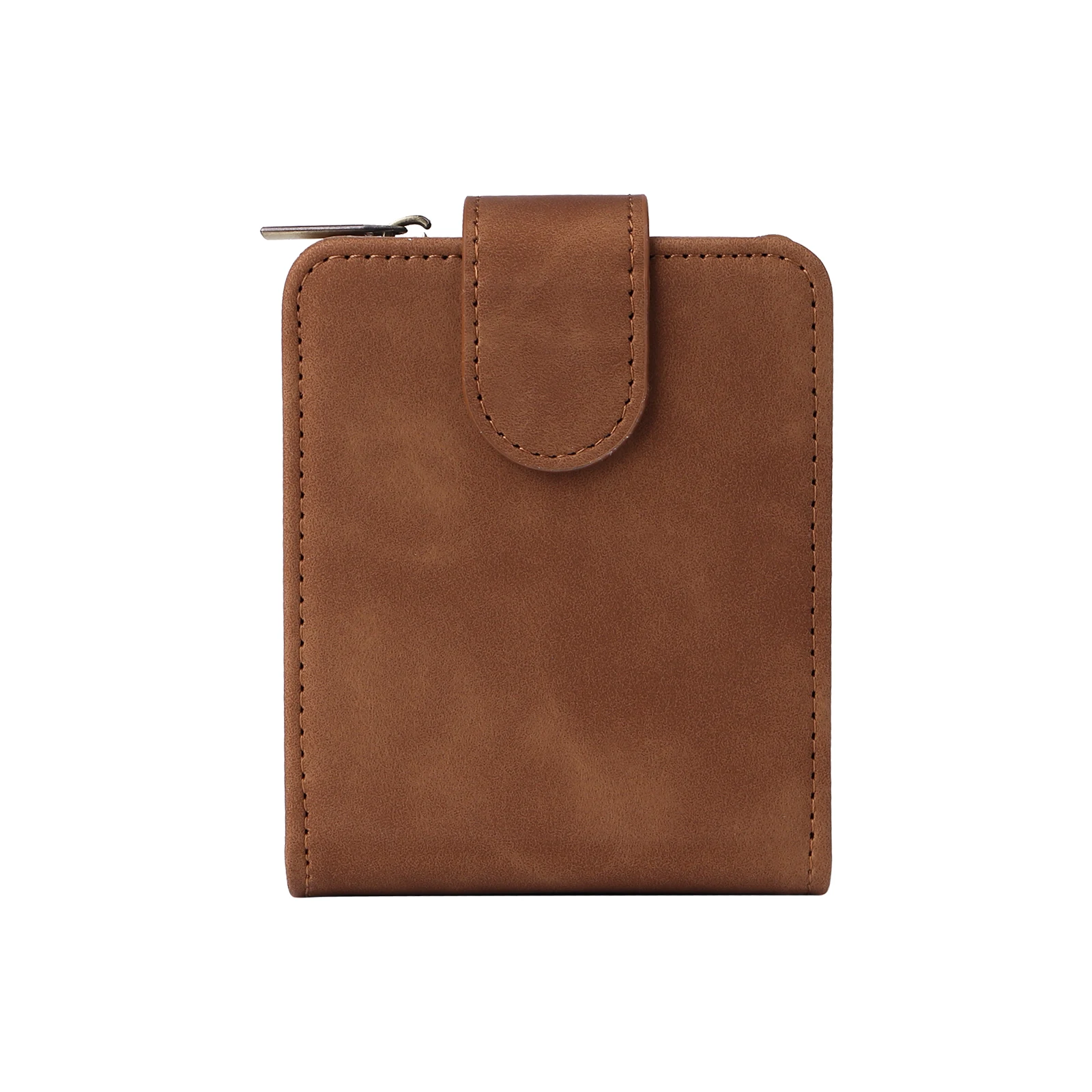 Leather Zipper Wallet Phone Case with Card Slots and Magnetic Flip Cover