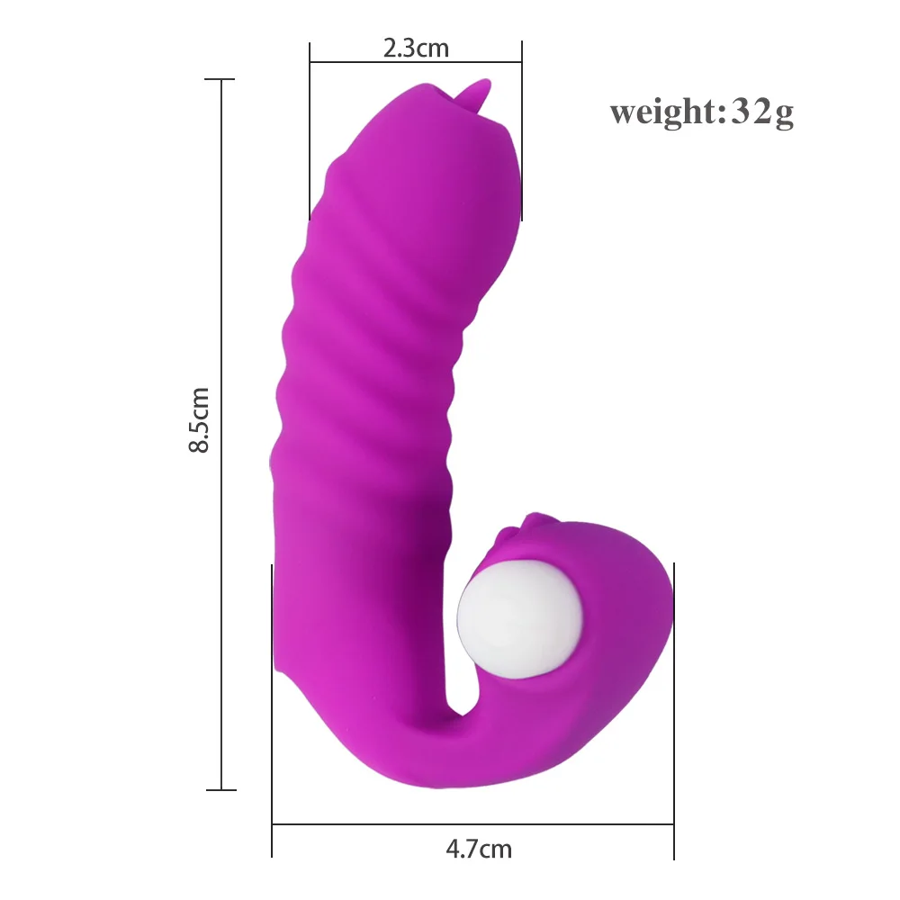 Cover Vibrator Finger Tongue Licking Massager Sex Toys for Women G Spot Orgasm Clitoris Stimulate Couple F_voghion.com