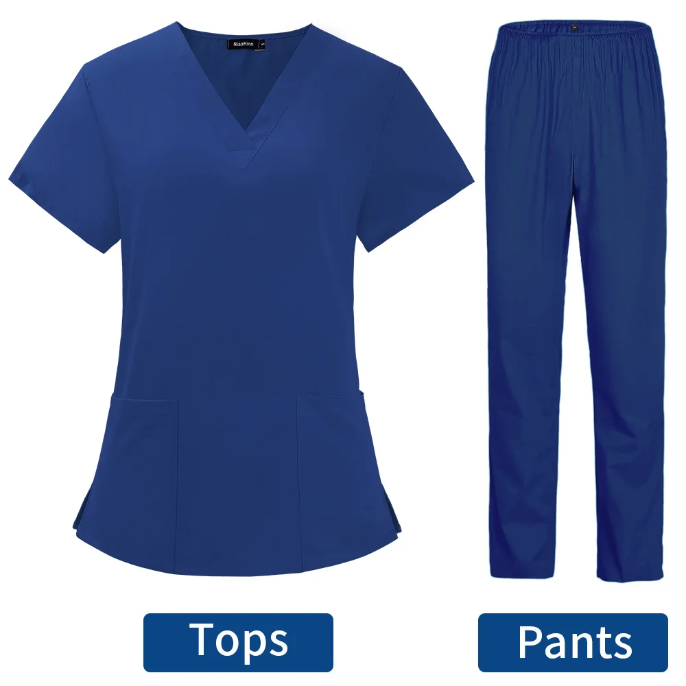 Pet Grooming Doctor Uniforms Non-sticky Hair Nurse Women Thin and Light Fabric Medical Clothes for Summer Clinical Uniform Woman medical uniform
