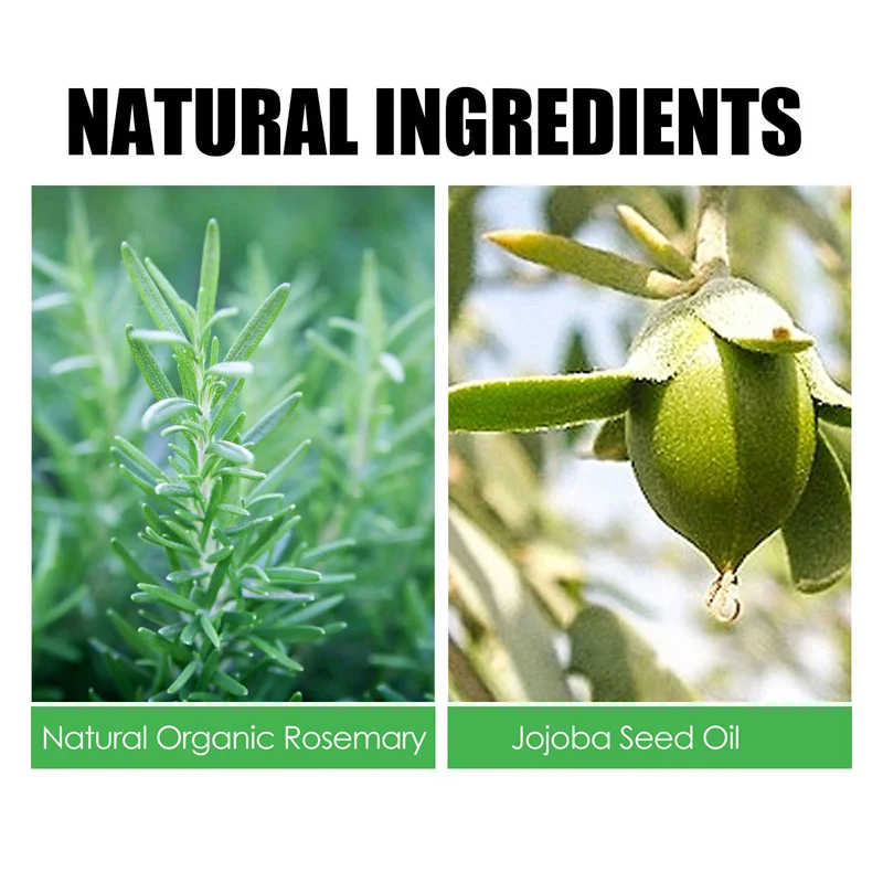Hair Growth Kit Essential Oil Rosemary Mint Hair Strengthening Oil Nourishing Treatment for Split End Dry