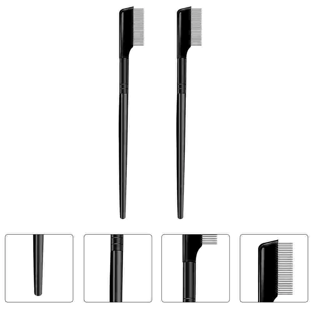 

2 PCS Eyebrow Brush Comb Eyelash Shaping Separator Mascara Practical Durable Grooming Tool