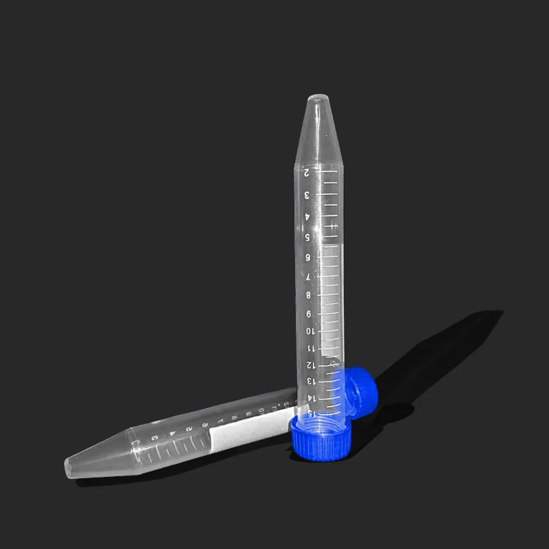 Scientific Conical Centrifuge Tubes 15ML 100PCS Plastic Test Tube Screw Caps 15ML Sterile Test Tubes Lids
