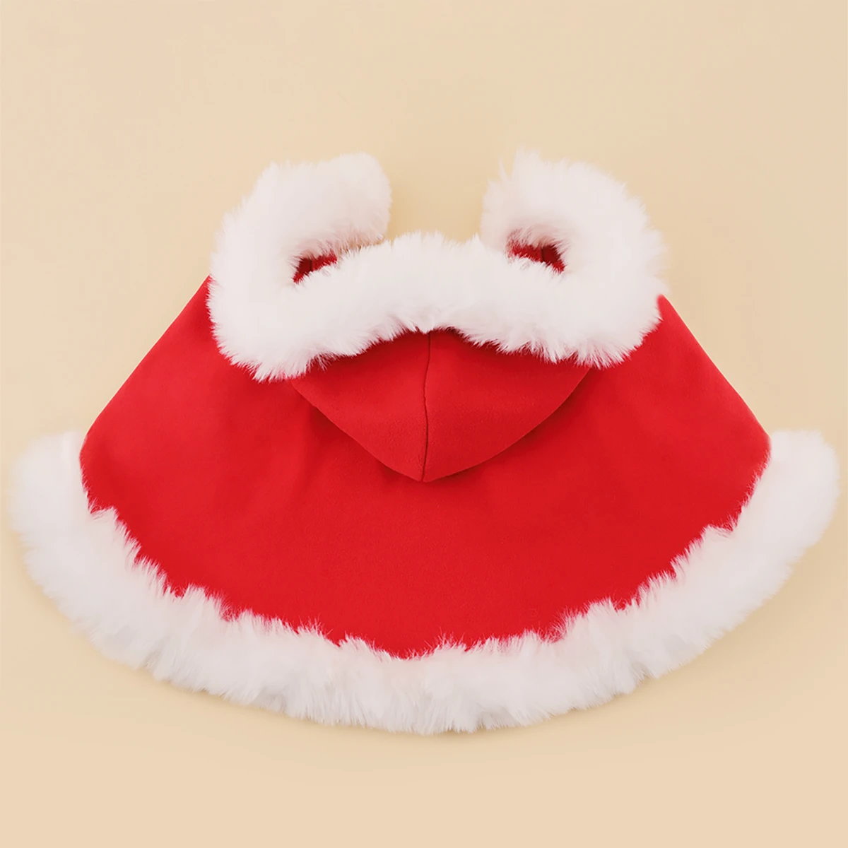 Our Red Pet Cape, Universally Designed for Cats and Dogs, . Meticulously Crafted for Comfort, Elevating Festive Fashion.