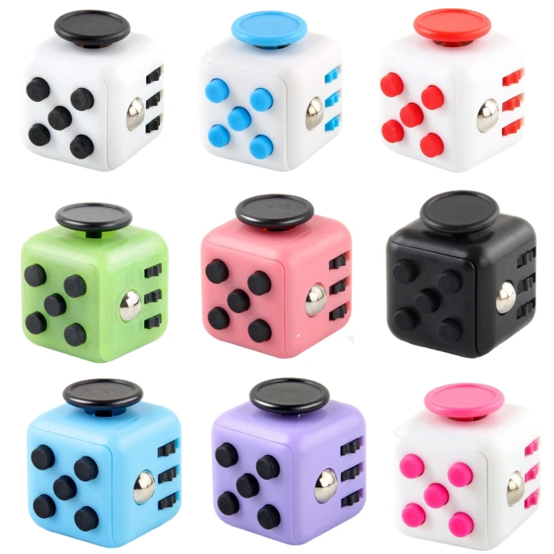 Anti Stress Toys Fidget Toys Mini Fingertip Toy Decompression Toy Hand Pinching Venting Anti Irritability Anxiety 6sided Playable Decompression Finger Tip Dice Magic Cube