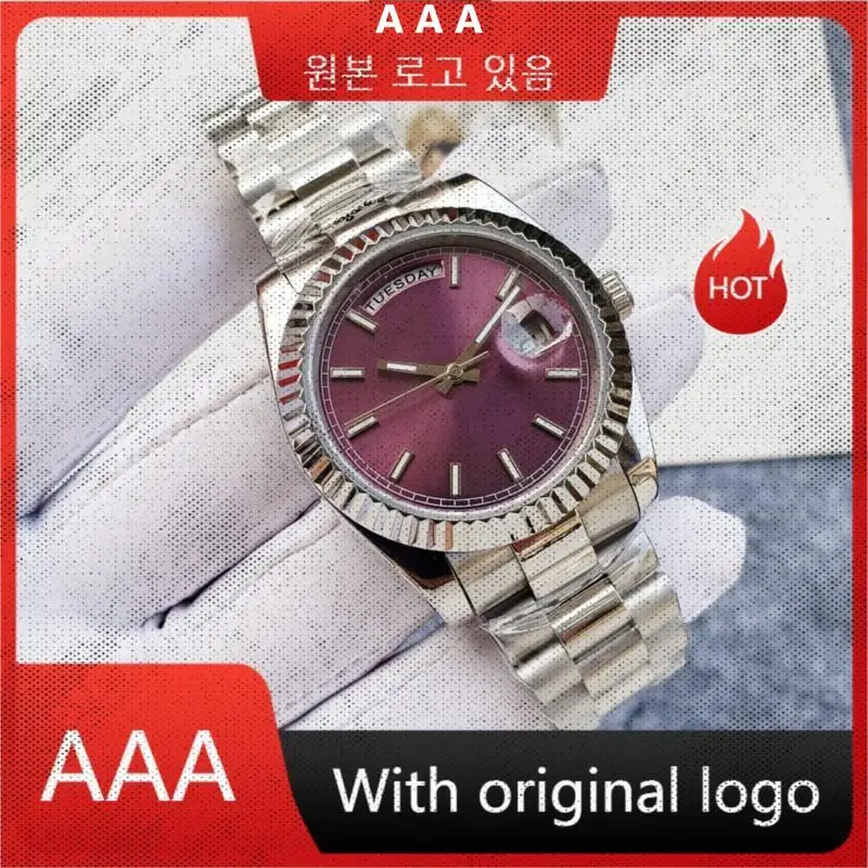 

Женские автоматические часы из нержавеющей стали 904, часы 36 мм-RLX