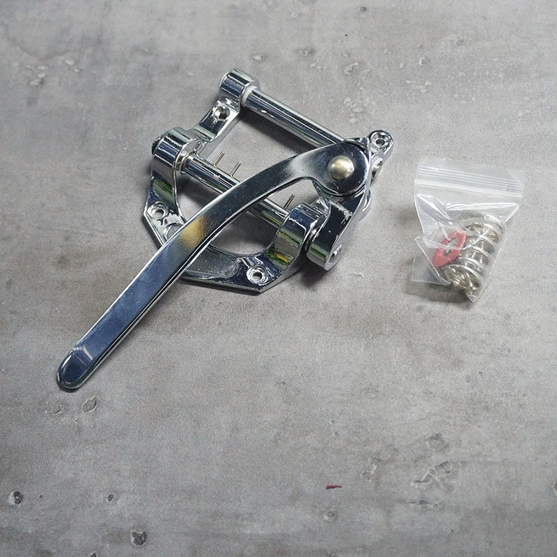EIN Set Vintage Tremolo Brücke Saitenhalter Vibrato System Für Elektrische Gitarre Zubehör Teile Musikinstrument Schwarz Splitter Gol – Detail 7