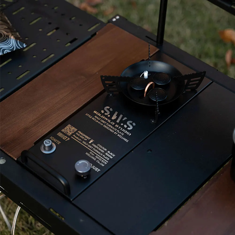 7500W BBQ Grill Desktop Stove Aluminum Alloy Folding Camping IGT Gas Burner Portable Gas Camp Stove for Outdoor Camping Cooking