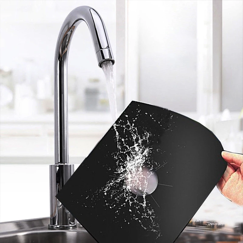 4 Pieces 27 Cm Gas Stove Surface Protection Pad Washable Oil And Dirt Resistant Kitchen Cleaning Accessories gas stove protection pad