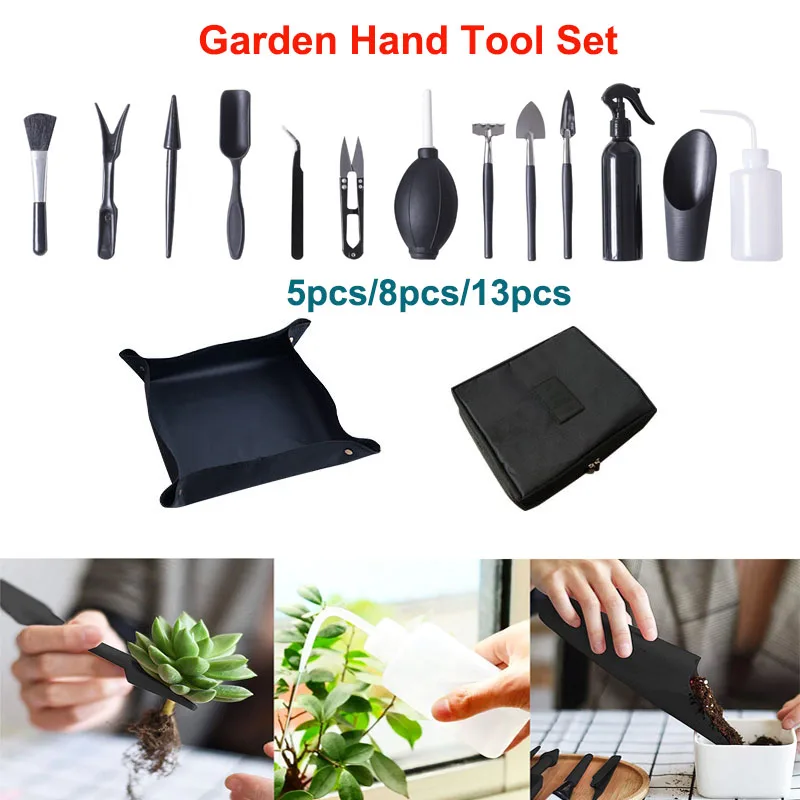 

5/8/13Pcs Succulent Plants Tools Set Transplanting Garden Hand Tool Miniature Prun Set for Home Garden Indoor Shear Supplies