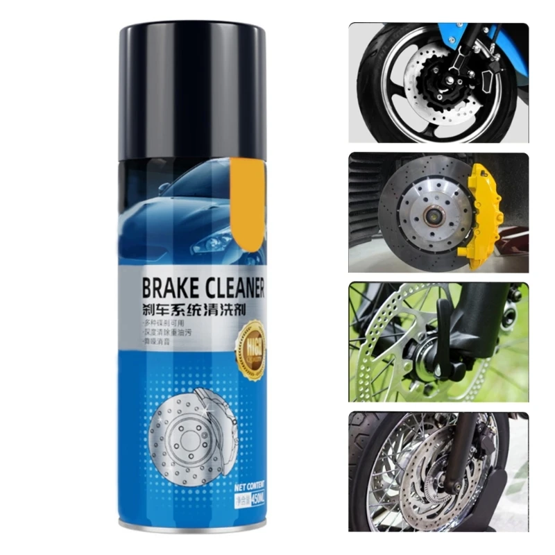 Protect Aerosol Spray Brake Cleaner Brake Clutch Cleaning Spray 450ML Incorrosive Lubricates for Car 40GF