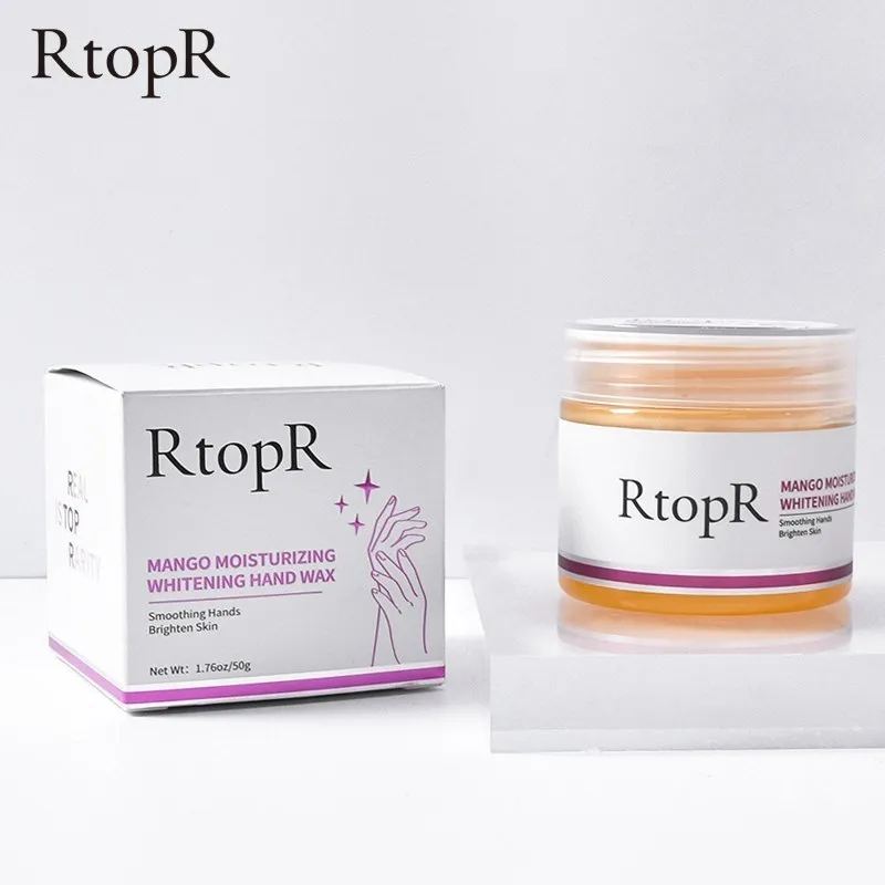 RtopR Mango Tear Hand Wax Whitening Skin Hand Mask Repair Exfoliating Callus Film Anti-aging Hand Cream 50g