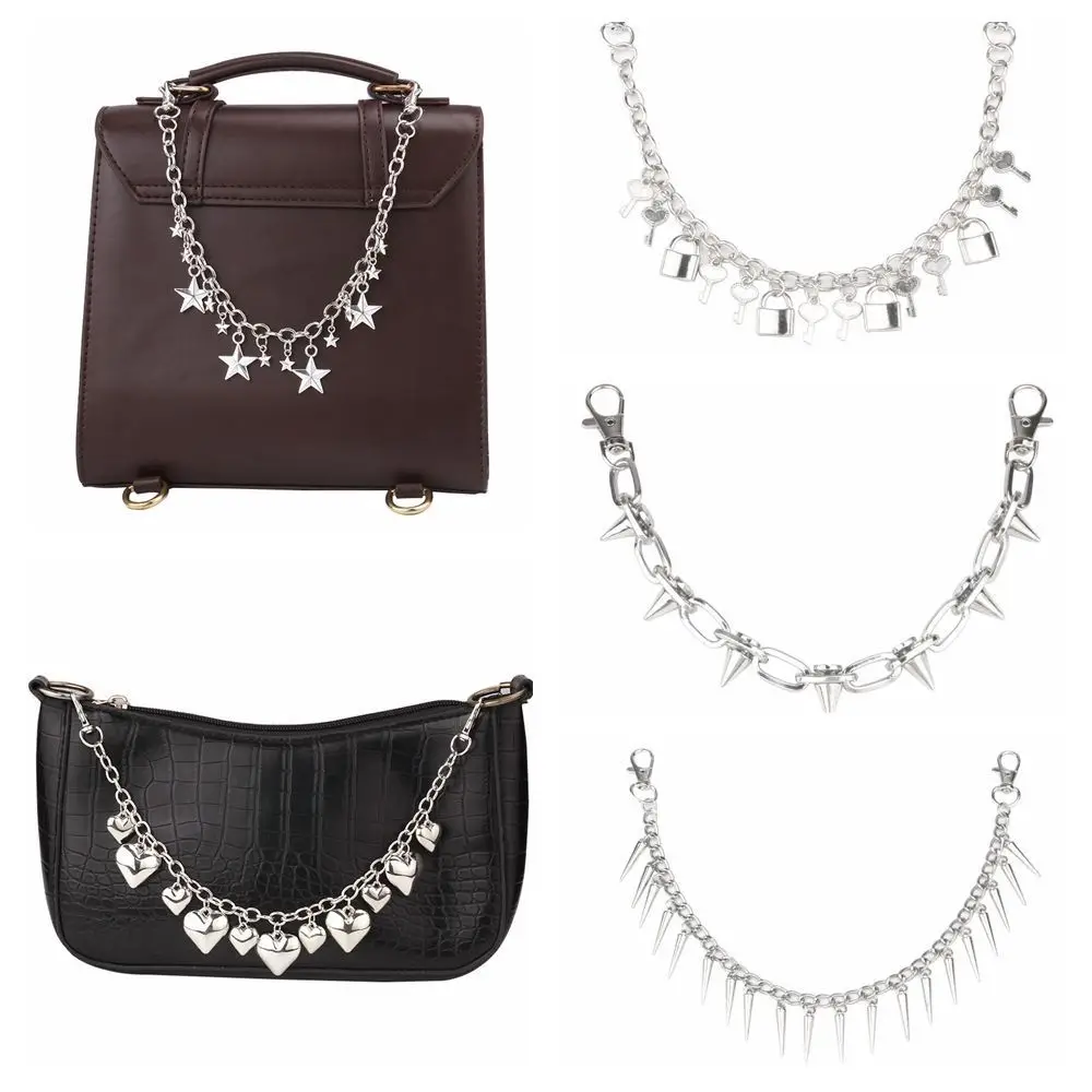 New Metal Bag Chain for Women Handbag Crossbody Bag DIY Exquisite Purse Chain Replacement Bag Accessories Fashion Handbag Decor