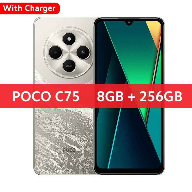 POCO C75 Global Version Smartphone NFC 128GB 256GB 6.88