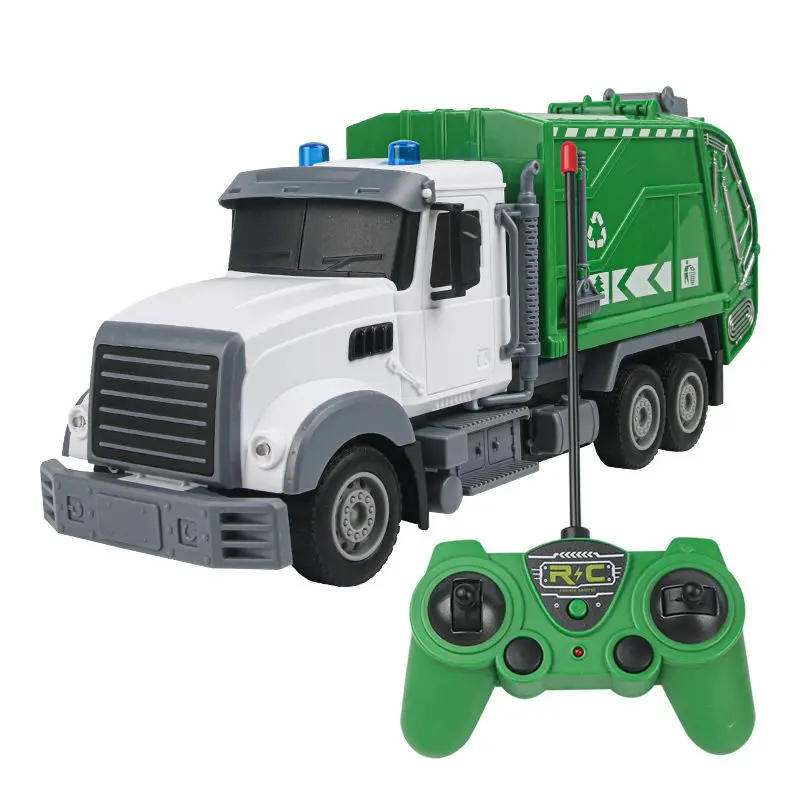 RC Engineering Car Remote Control Simulation Garbag Truck RC Truck With LED Off Road Electronic Mixer Truck Toy Boy Gift 3