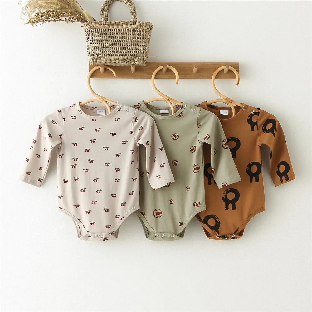 Spring Summer Baby Clothing Cotton Printed Infant Jumpsuits Newborn ...