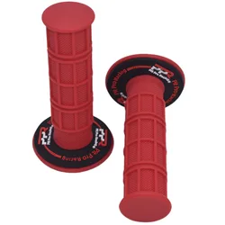 Vibrant Multi - Color Dirt Bike Handle Grips - Soft and Durable (Red - PPR)