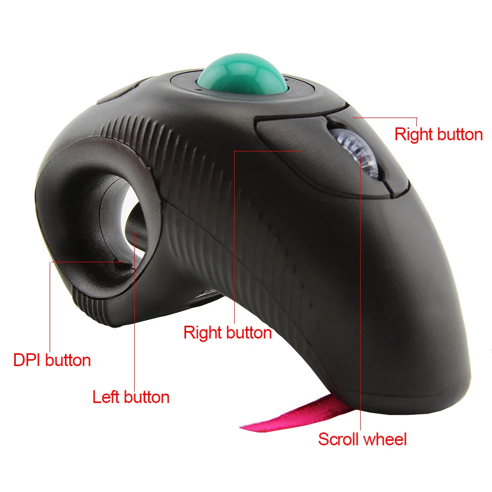 rato de trackball sem fio ergonômico direita mão esquerda com fio rato usb óptico handheld do laser do ar para computador portátil tablet computador