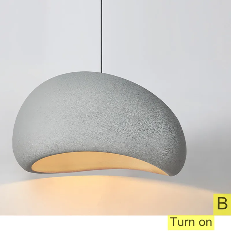 

Lustre Home Decor Bar Cafe Bedroom Loft Hanging Light Fixture Nordic Minimalist Wabi-Sabi Wind Led Dining Room Pendant Lights