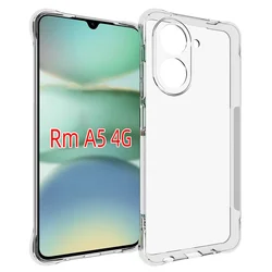 Airbag Silicone Shockproof Transparent Phone Case - Soft TPU Back Cover for Redmi A5 4G (Clear)