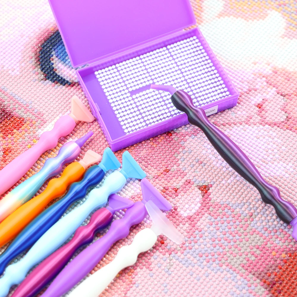 Description Picture 2 of itemGradient 3D Printing Diamond Art Pens, DIY Diamond Painting Pen Comfort Grip Diamond Art Tools