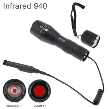 

SecurityIng Infrared Night IR 850nm Hunting Flashlight Zoomable Focus 940nm LED IR Radiation Vision Torch Outdoor Waterproof
