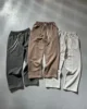 Casual Fashion Suit Korean Solid Color Oversized Sweatshirt Male Joker Two-Piece Harajuku Slacks Jogging Pants Sportswear Female 3