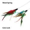 Pet Cat Toy Stick Feather Rod Mouse Toy with Mini Bell Cat Catcher Teaser Cat Toys Interactive Pet Products for Cats 5