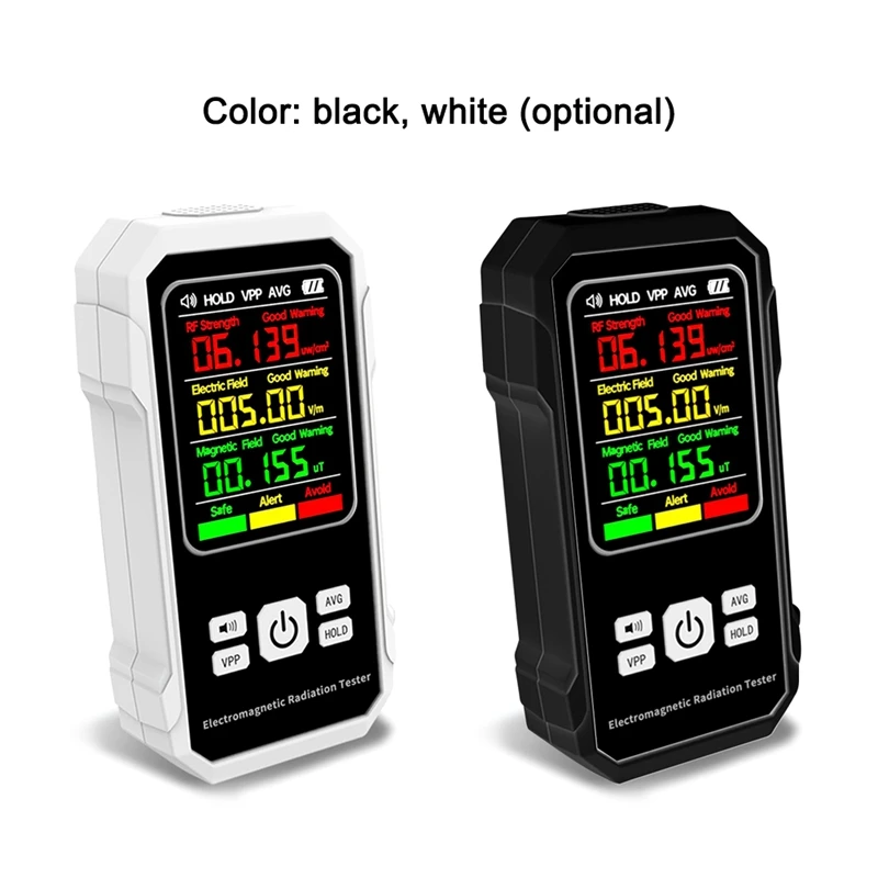 Electromagnetic Radiation Electric Magnetic Field Tester Meter RF Strength Detection Device With Sound Alarm