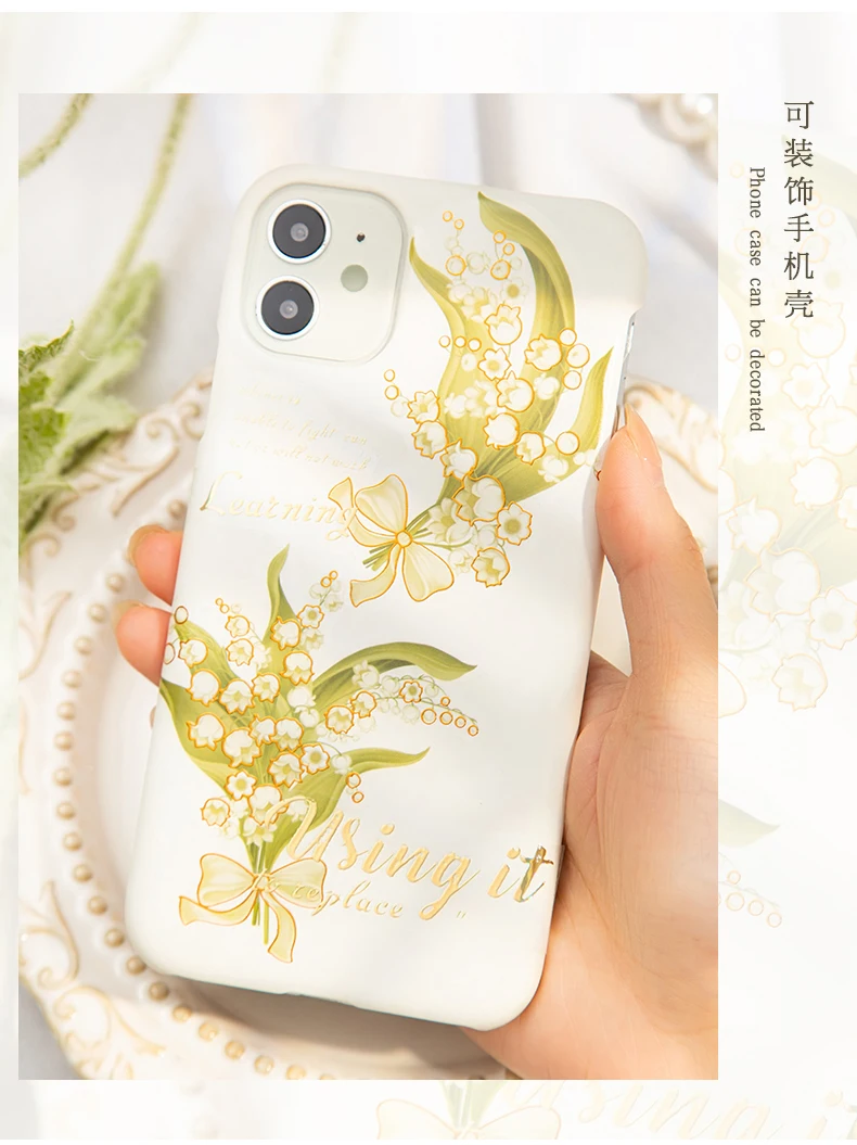 20 pcs/pack Bronzing Flowers Stickers Set Decorative Adhesive Diy Scrapbooking Diary Album Collage material Stationery Sticker