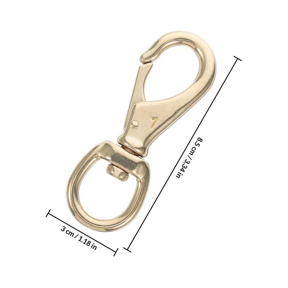 2개입 황동 회전식 로브스터 클로 클래스프, 헤비 듀티 360도 회전 스냅 훅, 야외 훈련 장비, 강아지 하네스, 가방, 벨트용