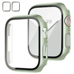 Premium Tempered Glass Screen Protector with Protective Cover for Series 9-7-8 45mm (Mint-Mint)