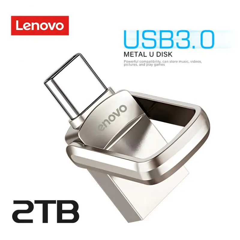 Lenovo 2TB Usb Flash Drive 3.0 High Speed Pendrive Portable 1TB 512GB