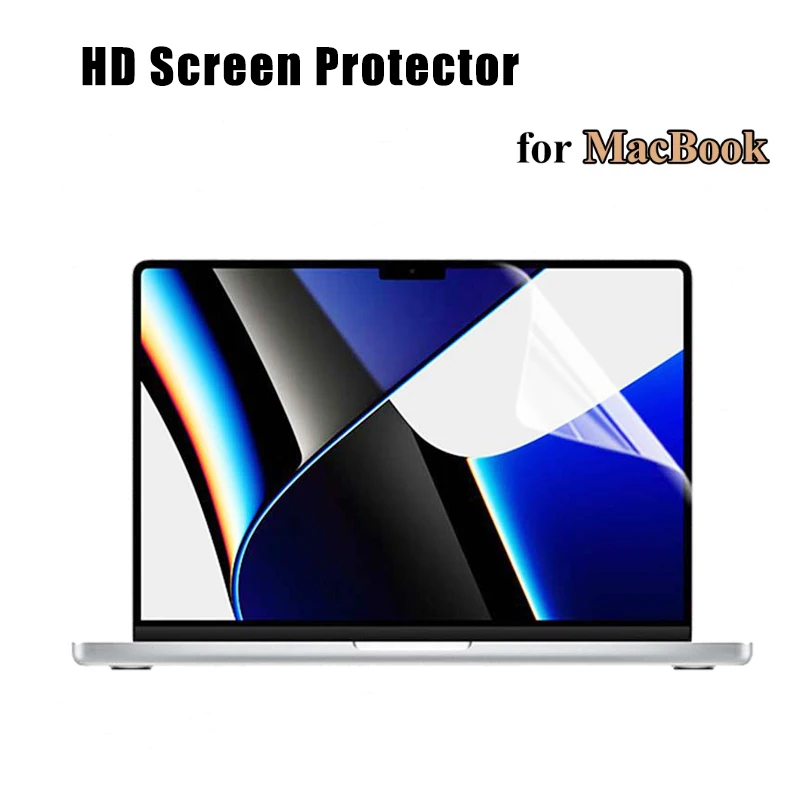 Pellicola Salvaschermo Hd 2 Pezzi Per Macbook Pro 14 M1 M2 Pro Max Air 13 15 16 Pellicola Morbida Trasparente