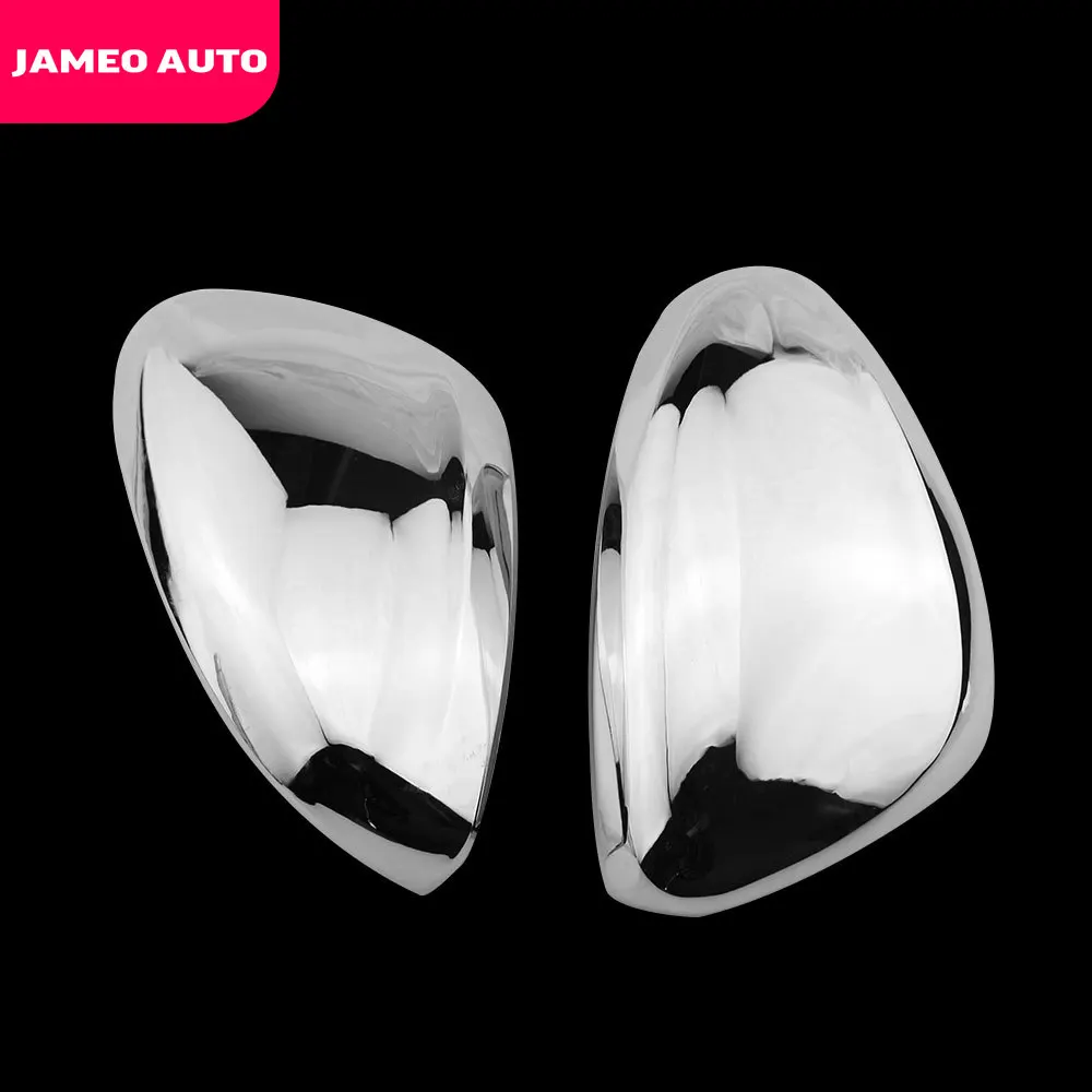 Jameo Auto 2Pcs/Set Exterior Car Chrome Rearview Mirror Protection Cover  Trim Fit for Peugeot 208 GTI 2014 - 2018 Accessories