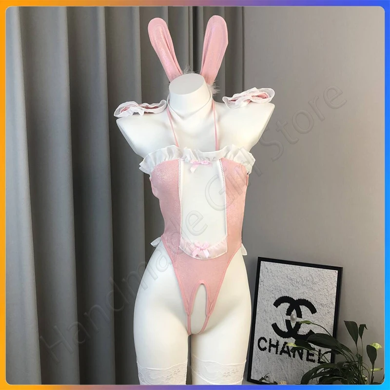 

Cosplay Sexy Cute Lingerie, Sexy Bunny Girl, Pure Desire, Sexy Uniform Suit, Temptation and Passion Shirt Crotchless Design