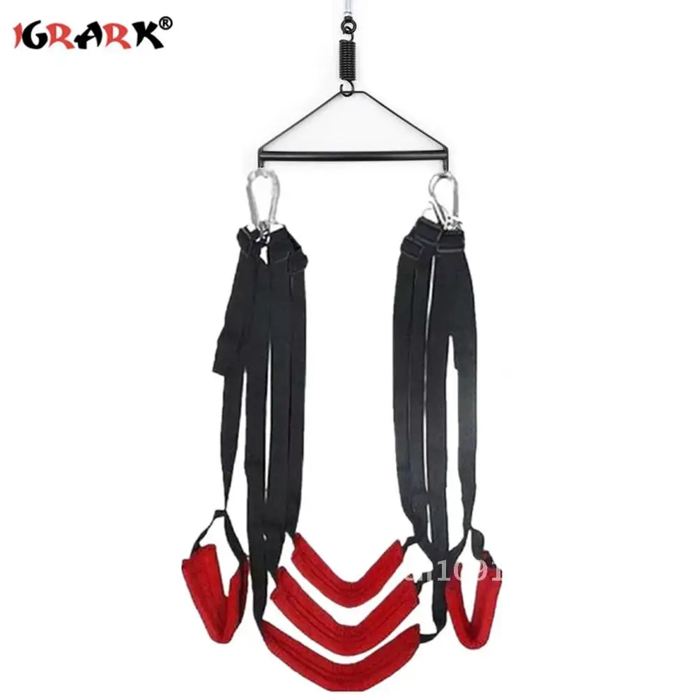Door Hanging Sex Swing with Seat Sexy Pose BDSM Bondage Love Sling Alternative Flirting Adult Products Sex Toys for Couples Two